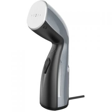 AENO Aparat de calcat vertical cu aburi Aeno AGS0002, 1190 W,timp de incalzire 40 sec, capacitate rezervor apa 110 ml, putere abur 24 g/min, temperatura aburului pana la 145°C, geanta de voiaj, manusa, pahar de masurat incluse, Gri metalizat