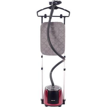 Daewoo Aparat de calcat vertical cu abur Daewoo DGS2000, 2000 W, 2.1 litri, debit abur 40 g/minut, Display LCD, Rosu/ Negru