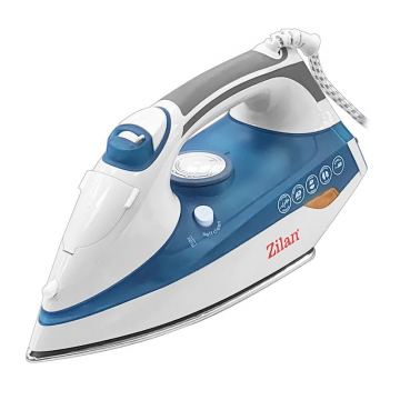 Fier de calcat cu aburi, talpa inox ZILAN ZLN-8434, 2200W, Sistem pulverizare spray, Functie anticalcar, Functie autocuratare