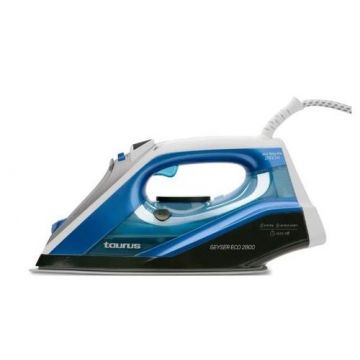 Fier de calcat cu aburI Taurus GEYSER ECO 2800. 2800 W,jet aburi:180g/min. talpa ceramica anodica UltraGlide, sistem ECO ( consum redus de apa & curent electric),oprire automata