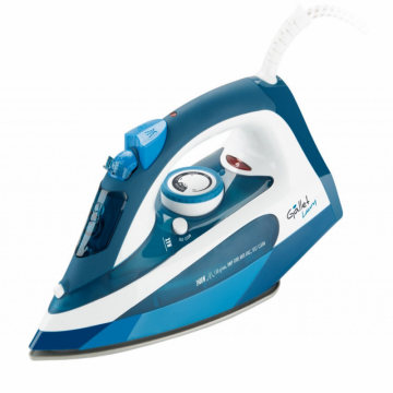 Fier de calcat GALLET FAR370 albastru, 2400W, talpa ceramica, rezervor 250 ml, abur 40 g / min