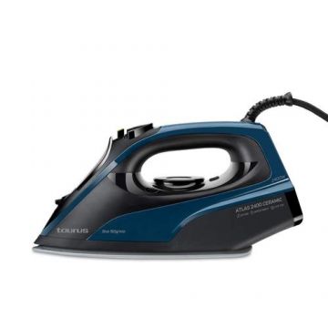 Fier de calcat Taurus ATLAS 2400, 2400 W,jet aburi 150g/min,350ml, talpa Titan UltraGlide, sistem ECO