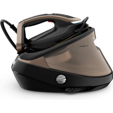 Stație de calcat cu boiler de inalta presiune Tefal Pro Express Vision GV9820E0, 3000 W, capacitate rezervor 1.1L, jet abur 750g/min, varf iluminare LED, tehnologie Smart Steam, sistem antipicurare, talpa Durilium AirGlide Autoclean