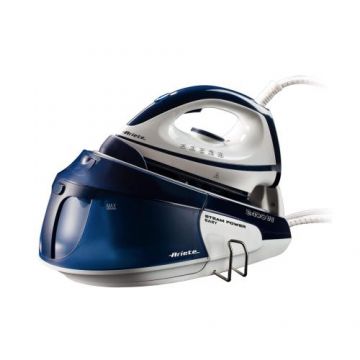 Statie de calcat Ariete 5571, 2400W, 1.8 L, Termostat reglabil, Talpa ceramica (Alb/Albastru)