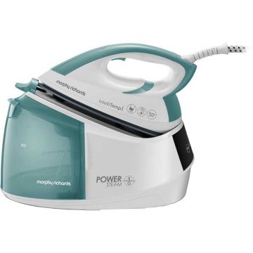 Statie de calcat Morphy Richards Power Steam Intellitemp 333300, 2600 W, 5 bar, Talpa ceramica