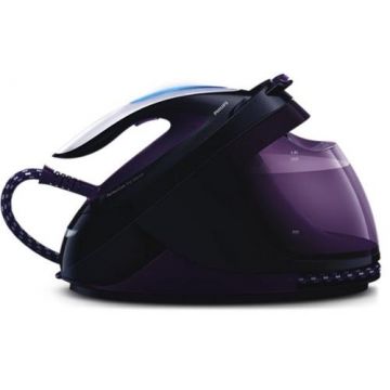 Statie de calcat Philips PerfectCare Elite GC9650/80, Talpa T-ionicGlide, 2400W, 450 g/min, 7.5 bar (Negru-Mov)