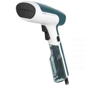Tefal Aparat de calcat vertical cu abur Tefal Access Steam First DT6131E0, 1300W, abur 20g/min, capacitate rezervor 70ml, functie auto OFF, perie tesaturi, Alb/Albastru