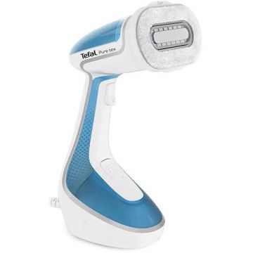Tefal Aparat de calcat vertical TEFAL Pure Tex DT9530E1, 1700W, 200ml, Talpa Ceramica, Alb-Albastru