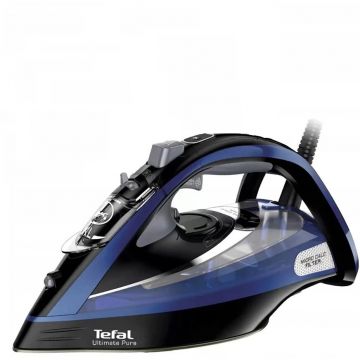 Tefal Fier de calcat cu abur Tefal Ultimate Pure FV9848E0, 3200W, negru/albastru Tefal Fier de calcat cu abur Tefal Ultimate Pure FV9848E0, 3200W, negru/albastru