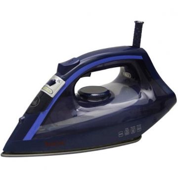 Tefal Fier de calcat Tefal Virtuo FV1713, 2000W, rezervor apa 0.2L, jet de abur 90g/min, abur variabil 24g/min, sistem antipicurare, Albastru
