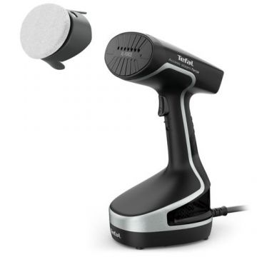 Aparat de calcat vertical cu abur TEFAL Access Steam 2 în 1, DT8270E1, 2000 W, jet de abur 90 g/min, functie AUTO OFF (Negru)