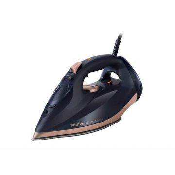 Fier de calcat Philips Seria 7500 DST7510/80, 3200W, 260g/min, 300ml, talpa SteamGlide Elite (Albastru inchis/Auriu)