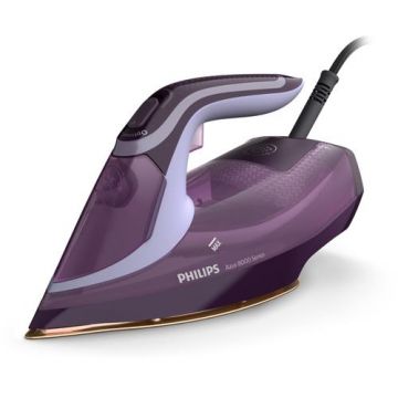 Fier de calcat Philips Seria 8000 DST8021/30, 3000 W, Rezervor 0.3 l, Jet de abur 240 g/min (Violet)