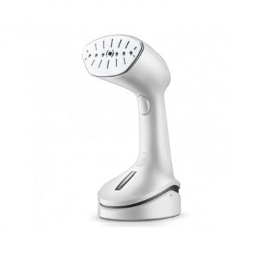 Fier de calcat vertical Rosberg R51051B, 1000W, Capacitate rezervor 200ml, Debit abur 10-15g min., Termostat
