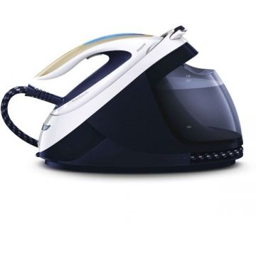 Philips Statie de calcat Philips PerfectCare Elite GC9635/20, 2700 W, OptimalTemp, 7.5 bari, jet de abur 520 g, rezervor de apa 1.8l, Alb