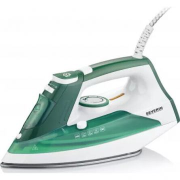 SEVERIN Fier de calcat Severin BA 3261, 2400W, generare de abur: 30 g/min, Alb cu verde