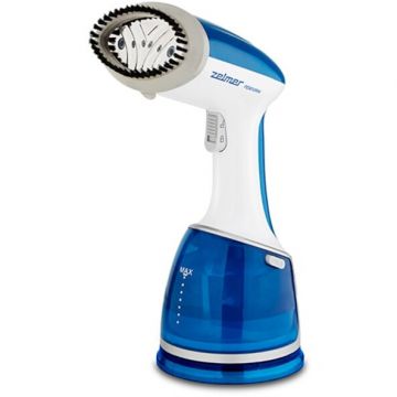 ZELMER Fier de calcat vertical Zelmer ZGS1700, 1700W, abur continuu 30 g/min, start rapid 25 sec, perie pentru tesaturi groase, rezervor 220 ml, 2 nivele de abur, cablu lung de 2 m, albastru
