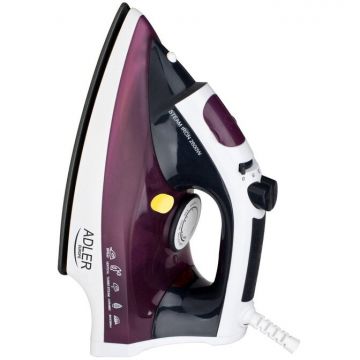 ADLER Fier de Calcat Adler AD 5022, uscat si abur, talpa ceramica, 2200 W, mov