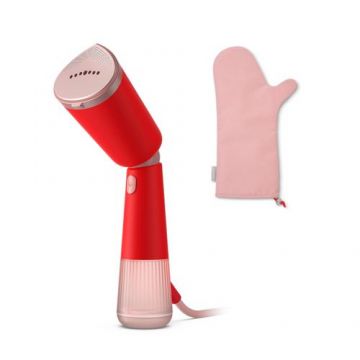 Aparat de calcat cu abur Philips STH5020/40 Seria 5000, Rezervor 0.12 l, 1300 W, Debit de abur 24 g/min (Rosu)