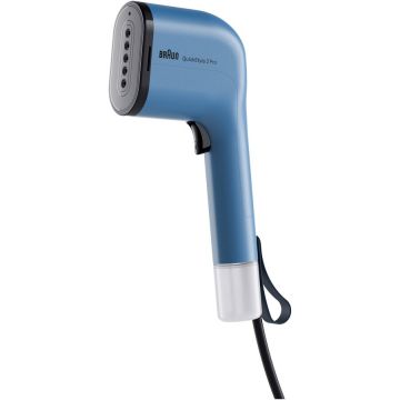 BRAUN Aparat de calcat vertical cu abur BRAUN GS3024BL, 1100W, abur variabil 22 g/min, 2 rezervoare detasabile 70 + 120 ml, tehnologie FastSteam, tehnologie iCare, incalzire rapida 30 sec, husa calatorie, perie, accesoriu scame, albastru