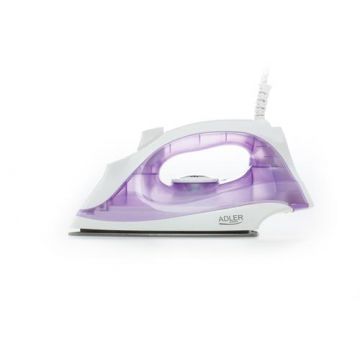 Fier de calcat Adler AD 5019, 1600 W, Debit de abur 10 g/min, Pulverizator (Alb/Mov)