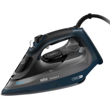 Fier de calcat Braun TexStyle 9 SI9682, Sistem ActiClean, Rezervor 330 ml, FreeGlide 3D, Oprire automata
