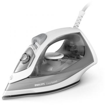 Fier de calcat Philips EasySpeed GC1751/80, 2000 W, Rezervor 0.22 l, Debit de abur 25 g/min, Jet de abur 100 g/min, Talpa ceramica (Gri)