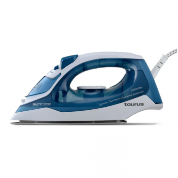 Fier de calcat Taurus Baltic 2200, 2200 W, Debit de abur 25 g/min, Jet de abur 110 g/min (Alb/Albastru)