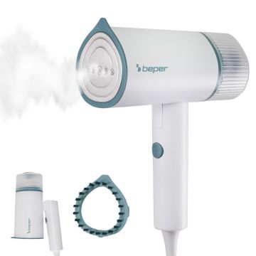 Fier de călcat vertical cu aburi Beper, 17.5x8x21.5 cm, 1200 W, plastic, alb