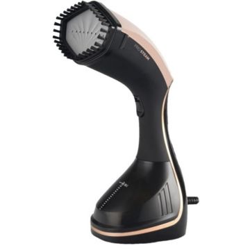 Fier de Calcat Vertical, Ecran LED Multi Functional, Aburi, Capacitate 230 ml, Putere 1500W, Debit 20 g/min, Negru