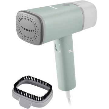 HEINNER Aparat de calcat vertical Heinner Venus HGS-1500GR, 1300-1500W, talpa ceramica, abur continuu cu buton blocare, rezervor apa detasabil, maner pliabil, perie inclusa, oprire automata, debit abur 20+-4g/min, capacitate rezervor apa 140ml, Verde