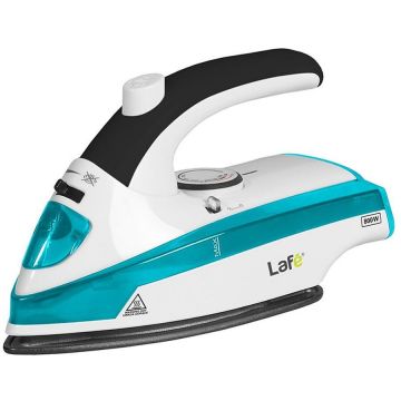 LAFE Fier de călcat cu abur de călătorie LAFE 45914 ZPH-201, 800 W, talpa antiderapanta din teflon, Alb-Albastru