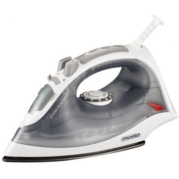 Mesko Fier de calcat Mesko MS 5037, 2800W, 170 ml, placa ceramica, calcat vertical, gri