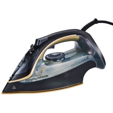 Morphy Richards Fier de calcat, Morphy Richards 300302, 35g/min, 120g, oprire automata, capacitate rezervor 350ml, cablu alimentare 2.5 m,Crystal Clear, Auriu