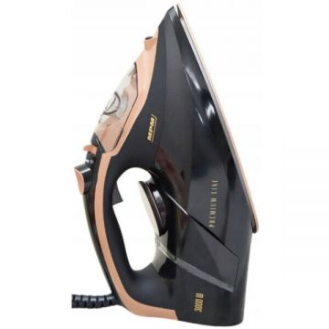 MPM Fier de calcat - MPM MZE-24/C - 3000 W, talpa ceramica, Negru-Maro