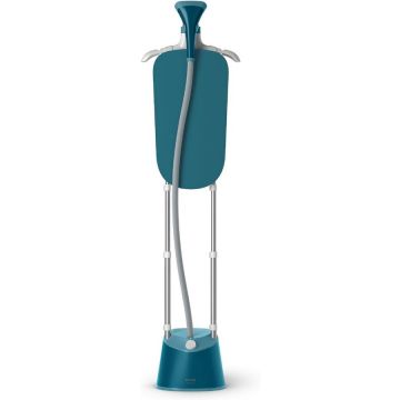Philips Aparat de calcat cu aburi vertical Philips Garment Steamer 1000 Series, 1800 W, 1.8 L, 3 functii, dezinfectare, Turcoaz