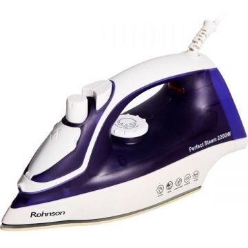 Rohnson Fier de calcat Rohnson R331, 2200 W, talpa ceramica, 0.35 l, 70 g/min, sistem auto-curatare