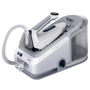 Statie de calcat Braun CareStyle 7 IS7262GY, 2700 W, 7.5 bar, 510g/min, Talpa EloxalPlus, Rezervor apa 2l, Tehnologie iCare, Gri