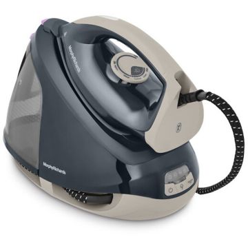 Statie de Calcat cu Generator de Abur Easy Steam Talpa Ceramica Rezervor 1.8L 6Bar 2400W Negru/Gri