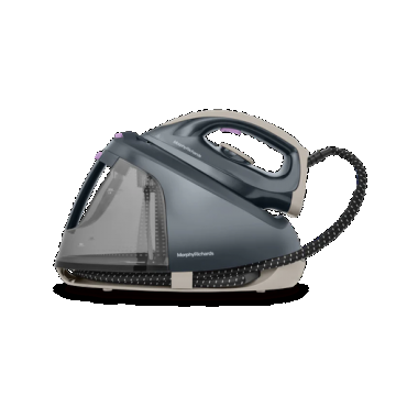 Statie de calcat Morphy Richards MUH-ISE4B, 2400 W, Jet de abur 120g, Debit de abur 70 g/min, Oprire automata, 6 bar, Anti-Calcar (Negru)