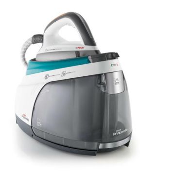 Statie de Calcat Polti La Vaporella XT100C, Talpa Aluminiu, 2350 W, 1.5 l, Boiler 7.5 Bar, Pompa 15 Bar, Functie Steam Pulse 500 gr (Alb/Verde)