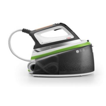 Statie de Calcat Polti Vaporella Instant VI50.20, 2400 W, 2 l, Presiune Pompa 8 BAR, Jet Abur 550 gr min, Functie ECO (Gri/Verde)