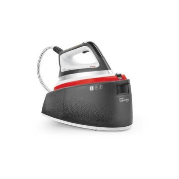 Statie de Calcat Polti Vaporella Instant VI50.50, 2400 W, 2 l, Presiune Pompa 8 BAR, Jet Abur 600 gr min, Functie ECO (Gri/Rosu)