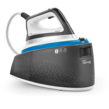 Statie de Calcat Polti Vaporella Instant VI50.54, 2200 W, 2 l, Presiune Pompa 8 BAR, Jet Abur 600 gr min, Functie ECO (Gri/Albastru)