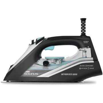 Taurus Fier de calcat cu abur Taurus Geyser Eco, 3200W, talpa ceramica, Negru
