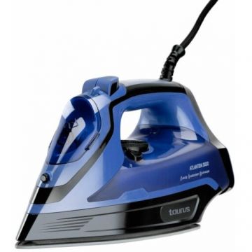 Taurus Fier de calcat Taurus Quios, 3000W, jet de abur, rezervor 0.29L, talpa din placa ceramica, Albastru-Negru