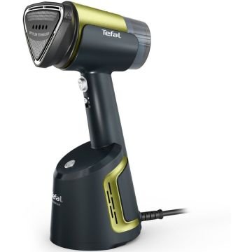 Tefal Aparat de calcat vertical cu abur Tefal AeroSteam DT9810F0, 1400W, abur variabil 0 - 20 g/min, 3 niveluri de aspirare, rezervor apa 100 ml, talpa monotemp, autonomie 6 minute, Albastru & Gri