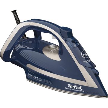 Tefal Fier de calcat Tefal Smart Protect Plus FV6872E0, 2800W, jet de abur 260 g/min, abur variabil 0-40 g/min, colector anticalcar, oprire automata, albastru/gri