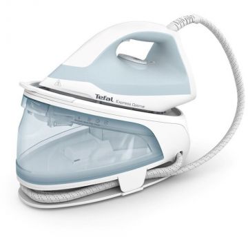 Tefal Statie de calcat cu abur Tefal Express Optimal SV4210E0, 1.3 litri, 6 bar, 2200 W, Alb / Albastru