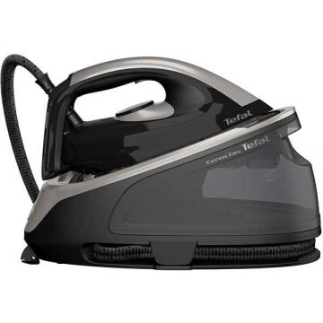 Tefal Statie de calcat TEFAL Express Easy SV6140E0, 2200W, 380g/min, 1.7l, talpa ceramica, negru-gri